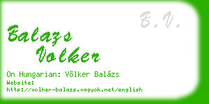 balazs volker business card