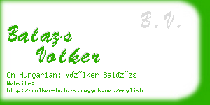 balazs volker business card